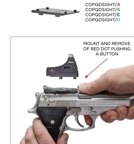 QD SIGHT 92-98/D - FOR TRIJICON RMR/HOLOSUN 507