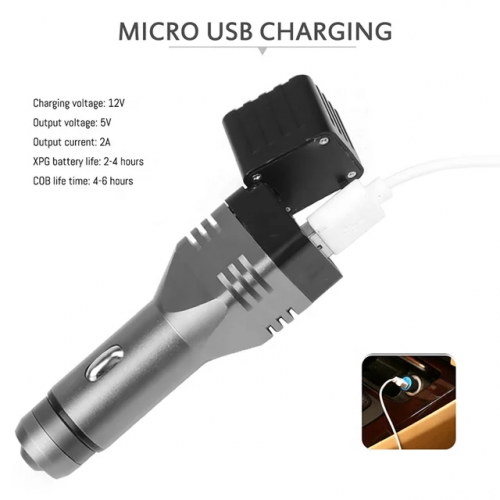 كشاف على ولاعة سياره ابيض CAR CHARGER