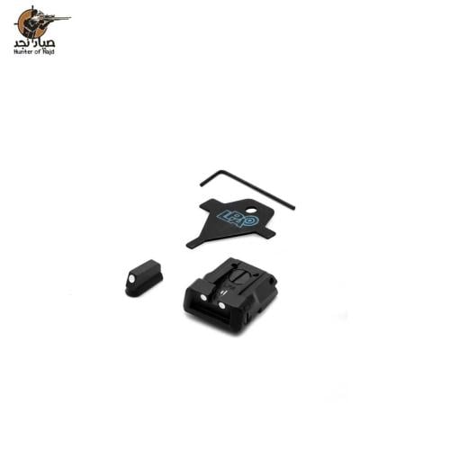 LPA SPS06CZ30 Adjustable Sight Set with White Dots...