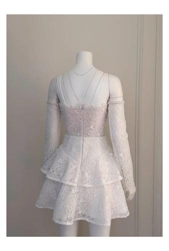 فستان قصير دانتيل