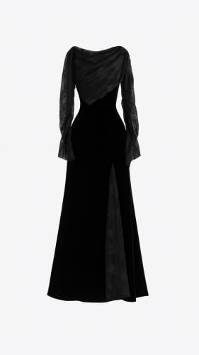 فستان تنفيذ R BOUTIQUE مخمل .