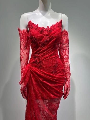 فستان سهرة دانتيل