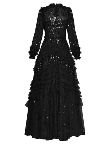 فستان طويل لمعه