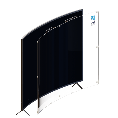 واقي شاشة تلفزيون منحني مقاس 55 بوصة