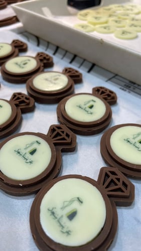 شوكولاته بالطباعة حسب الطلب