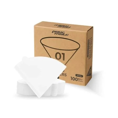 فلاتر ورقية قهوة V60 مقاس 01 – Pourmate