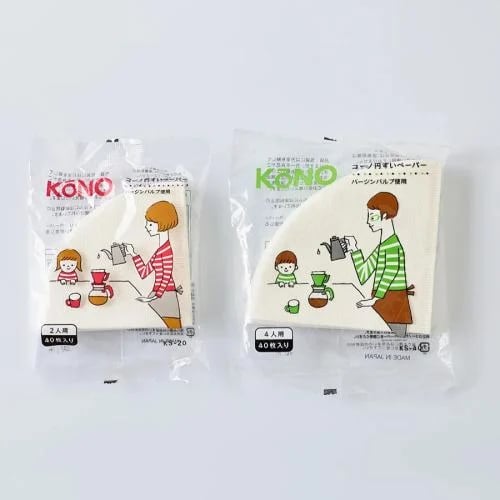 فلاتر V60 كونو المخروطية - 40 حبة Kono Cone Filters