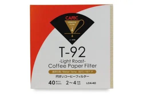 فلاتر كافيك لايت روست Cafec Light Roast Coffee Paper Filter cup4