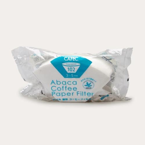 فلتر كافيك Cafec Abaca trapezoid paper filter for 3-5 cups