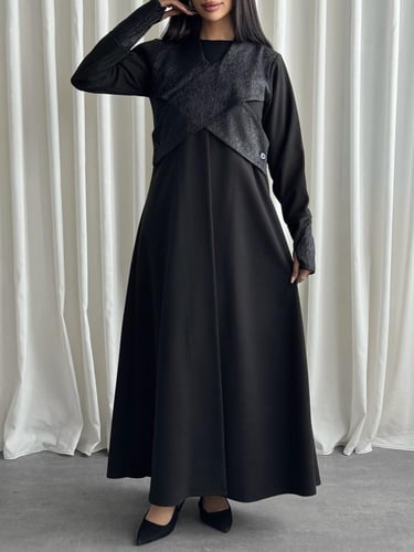 عباية جوخ اسود (L5)