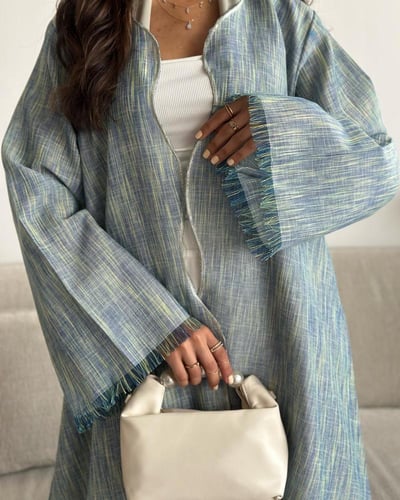 عباية لينن ملونة