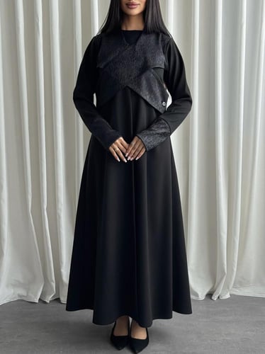 عباية جوخ اسود (L5)