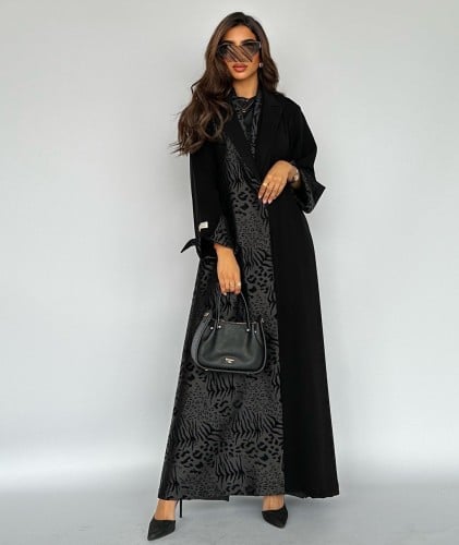 عباية كريب اسود