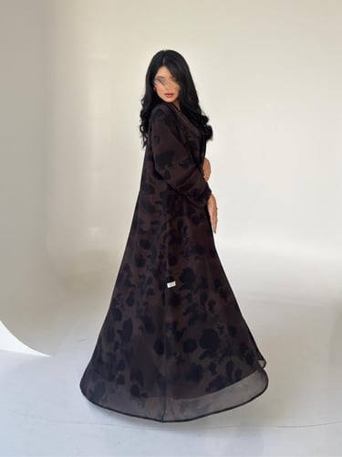 عباية شيفون طباعة (w1)