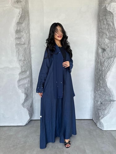 عبايات لينن ملونة