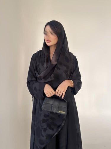 عباية شيفون طباعة (w1)