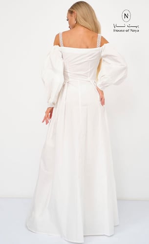 فستان تفتا على قطن ايطالي - بيت نايا