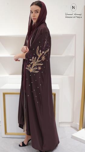 عباية كريب شك يدوي -عودي