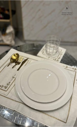 طقم مفارش &طقم لينين مطرز - بيت نايا