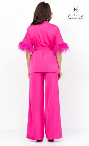 طقم ايطالي حرير على ستان - بيت نايا