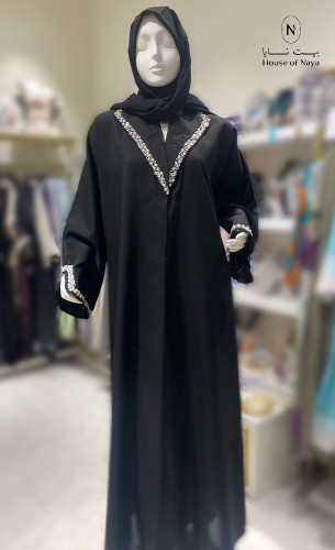 عباية اسود فخمة - بيت نايا