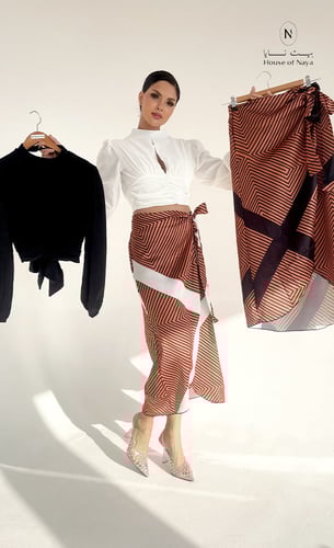 طقم قميص كم طويل - بيت نايا