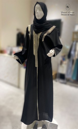 عباية كريب ملكي بتطريز بدوي - بيت نايا