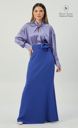 طقم ايطالي بلوزه ساتان - بيت نايا