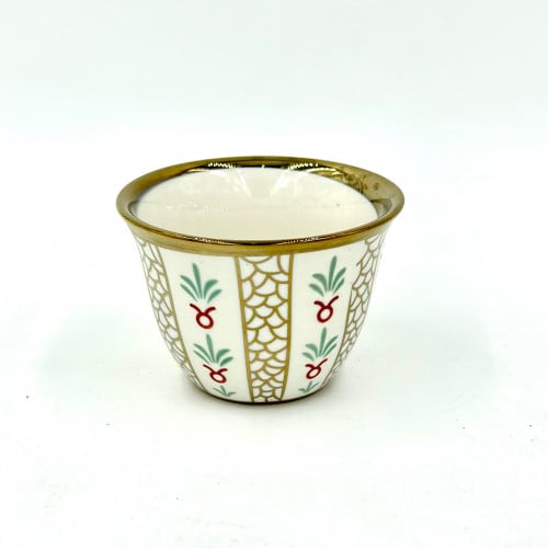 فنجال نقش التولة ذهبي