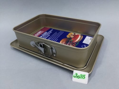 قالب تشيز كيك مستطيل وسط