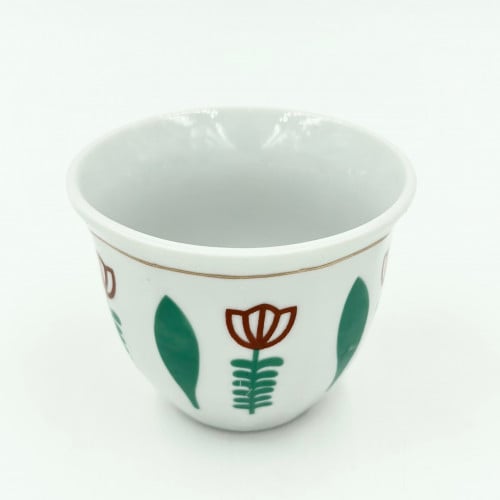 فنجال تراثي الدمعه اخضر كبير