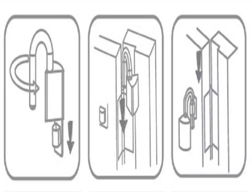 مانع لانغلاق الباب لحماية الطفل أو في حال وجود تيا...