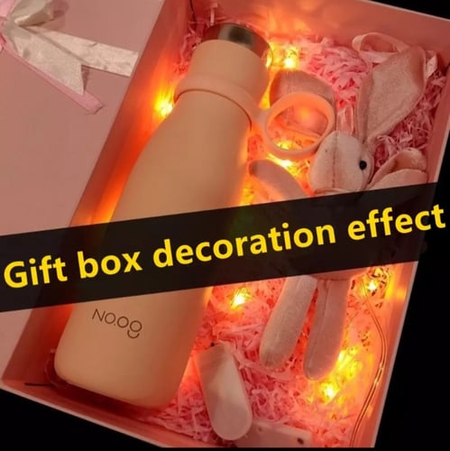 سلك أضواء للزينة 2متر أصفر مع بطارياته