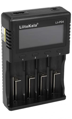 شاحن بطاريات من ليتوكالا Lii-PD4 بشاشة