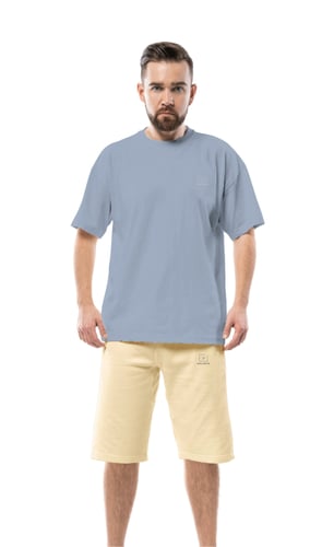 طقم بجامة صيفي رجالي سروال برمودا