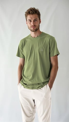 طقم بجامة صيفي رجالي سروال طويل