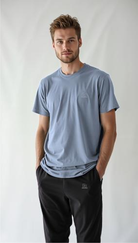 طقم بجامة صيفي رجالي سروال طويل