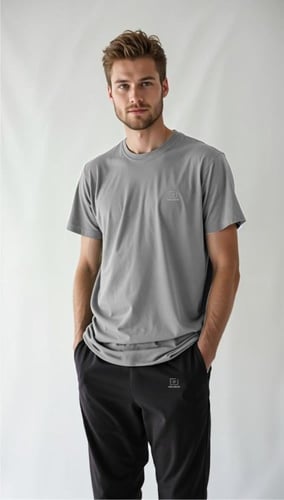 طقم بجامة صيفي رجالي سروال طويل