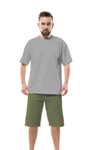 طقم بجامة صيفي رجالي سروال برمودا