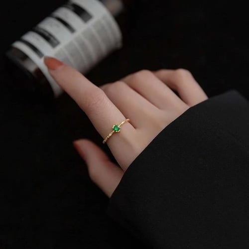 خاتم اخضر زمرد