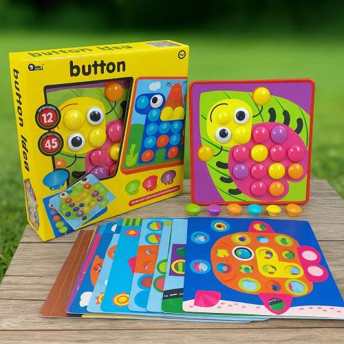 الرسم بالازرار .. button art