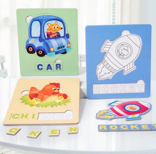 بزل الصور وتركيب الكلمات الانجليزية