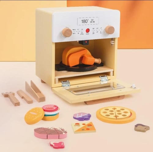 لعبة الفرن الخشبي التفاعلي مع الادوات