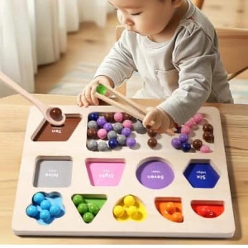 لوح تعليم الارقام والاشكال وتصنيف الالوان