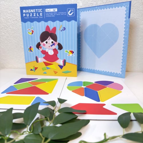 لعبة تركيب تانغرام مغناطيسي