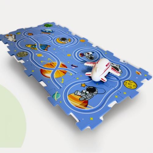 لعبة مسار البازل التفاعلي للاطفال 8 قطع