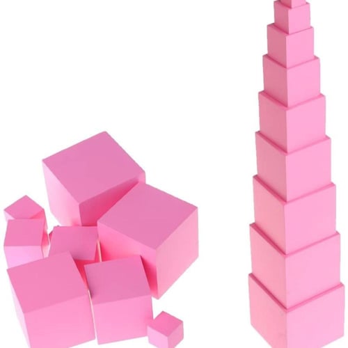 البرج الوردي السلم البني