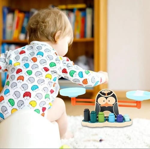 لعبة ميزان منتسوري الخشبي