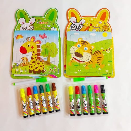 توزيعات للاطفال سبورة وبازل بتصميم متعدد الاشكال