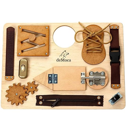 لوح مونتيسوري متعدد المهارات ( busy board )